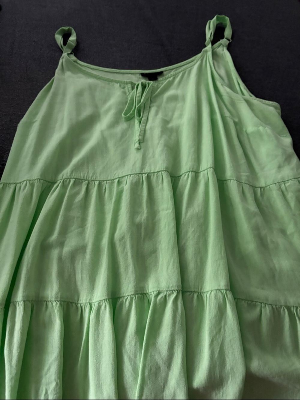 torrid Light Green Tiered shirt